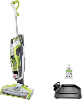 Bissell CrossWave floor cleaner with multi-surface cleaning solution and storage tray