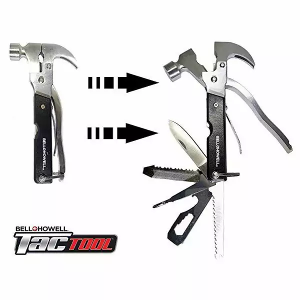 Многофункциональный молоток - гвоздодер Bellhowell Tac Tool 18 в 1