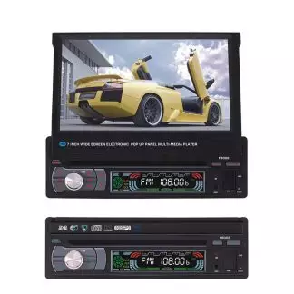 Автомобильный DVD-плеер Магнитола стандарта 1 din с выдвижным 7-дюймовым сенсорным TFT-экраном