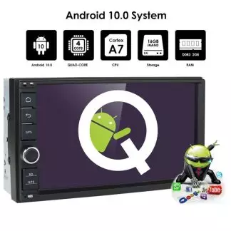 Вид Автомагнитола 2 din с навигацией GPS на ОС Андроид 10.0