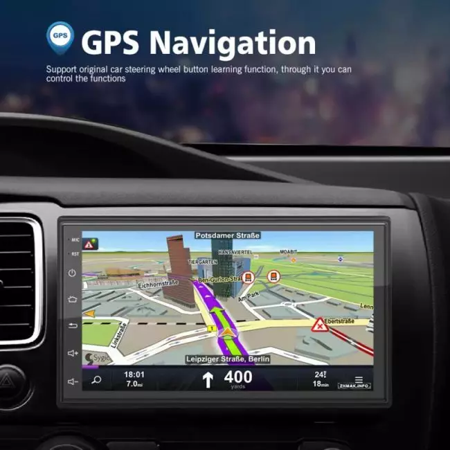 GPS навигация на Автомагнитоле 2din с камерой заднего вида