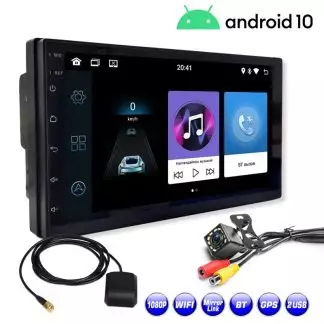 Магнитола на Андроиде 2 дин (din) / GPS навигация / 1gb RAM + 16gb ROM