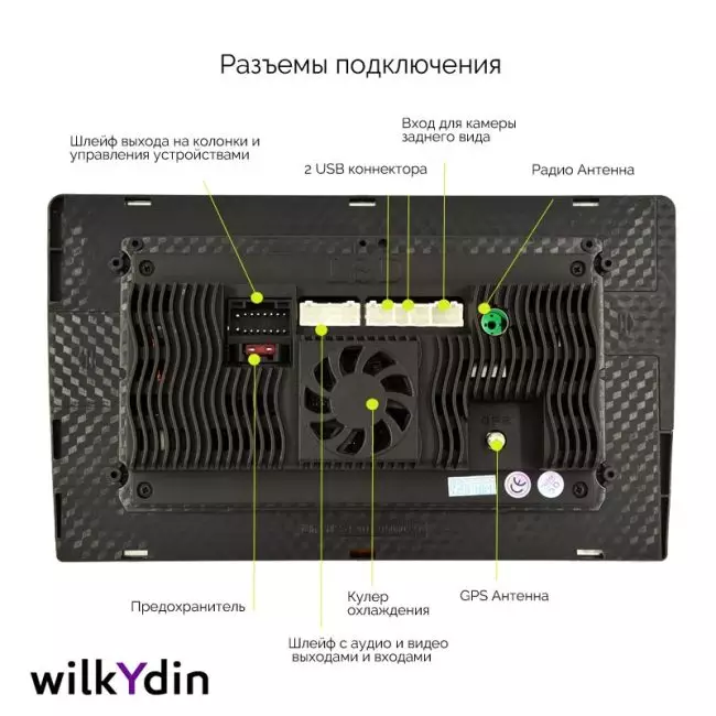 Магнитола 2 din экран 10 дюймов Андроид 10 / 2 gb RAM + 32 gb ROM с GPS навигацией и камерой - Image 8