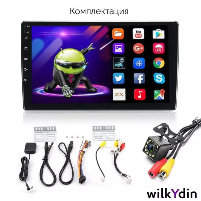Магнитола 2 din экран 10 дюймов Андроид 10 / 2 gb RAM + 32 gb ROM с GPS навигацией и камерой - Image 2