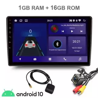 Магнитола 2 din экран 10 дюймов Андроид 10 с GPS навигацией и камерой заднего вида 2gb RAM +32gb ROM