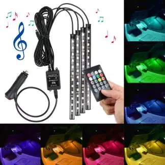 Automotive Interior Decorative Lights LED Car Foot Light 24/36/48/72 LED 1