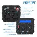 Inverter 12v 220v Pure Sine Wave 1000w EDECOA DC 12v AC 110v 230v 240v Power Converter EU UK US 1000 watt Inverter 12v 220v 4