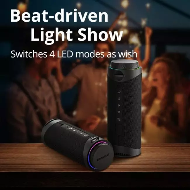 Tronsmart T7 Speaker Bluetooth Speaker with 360 degree Surround Sound, Bluetooth 5.3, LED Modes, True Wireless Stereo, APP 3