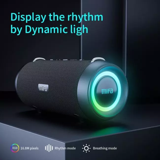 mifa A90 Bluetooth Speaker 60W Output Power Bluetooth Speaker with Class D Amplifier Excellent Bass Performace camping speaker 3