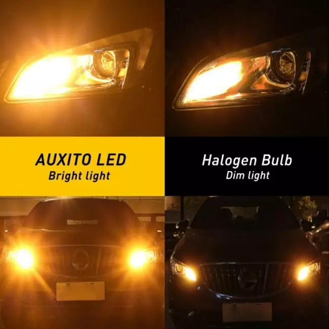 2PCS BA15S BAU15S 7440 W21W LED Bulb Canbus No Hyper Flash Amber Yellow Auto Led Lamp 1156 P21W PY21W LED Turn Signal Light Bulb 2