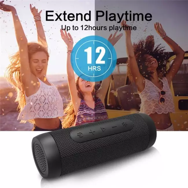 Zealot S22 Bluetooth Speaker Waterproof Outdoor Wireless Bicycle Sound Box with LED Light Portable Mini Power Bank Hi-Fi Stereo 4