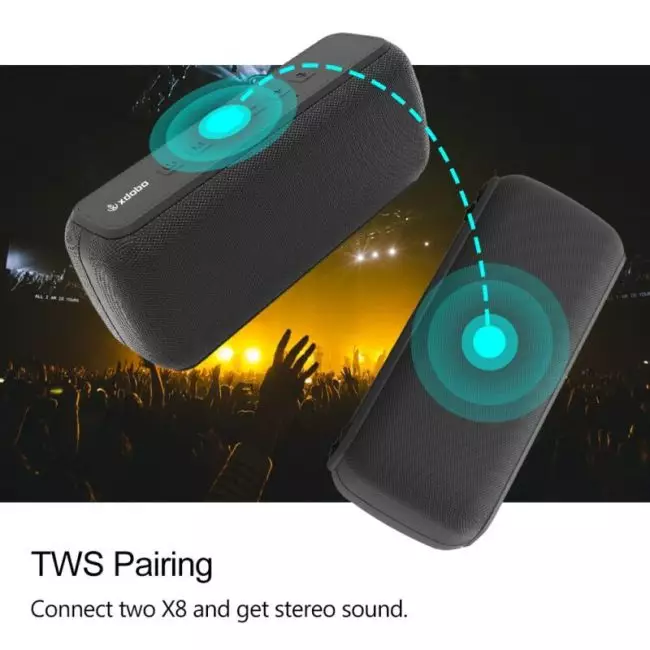 XDOBO X8 60W Portable Bluetooth-Compatible Speakers Bass with Subwoofer Sound Box Wireless Waterproof TWS Boombox Audio Players 3