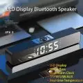 Bluetooth 5.0 Speaker HiFi Stereo Soundbar Noise Cancelling Speaker Wireless Alarm Clock Soundbar Support MP3 WAV WMA Flac APE 3