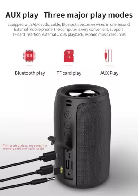 ZEALOT Bluetooth Speaker Bass Wireless Portable HIFI Stereo Waterproof Sound Box Outdoor Stereo Loudspeaker Music Centre 4