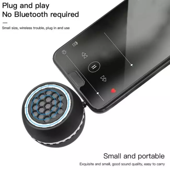 Speakers Mini Wireless Speaker Durable Portable Amplifier Sound Box In-line Mobile Phone Amplifier Universal External Speakers 6