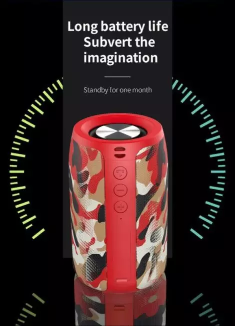 ZEALOT Bluetooth Speaker Bass Wireless Portable HIFI Stereo Waterproof Sound Box Outdoor Stereo Loudspeaker Music Centre 2