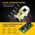 AUXITO 2Pcs 7443 7440 W21W LED Bulb Canbus No Error T20 W21/5W WY21W DRL Car Day Driving Reverse Light 6000K White Super Bright 6