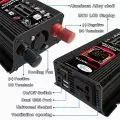 6000W Car Power Inverter LCD Display DC 12V To AC 220/110V Modified Sine Wave Converter Dual USB Charging Ports Car Inverters 4