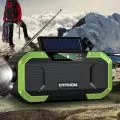 AM/FM Emergency Radio Solar Powered Hand Crank Radio with LED Flashlight 5000mAh Power Bank Phone Charger Bluetooth 5.0 Speaker 1