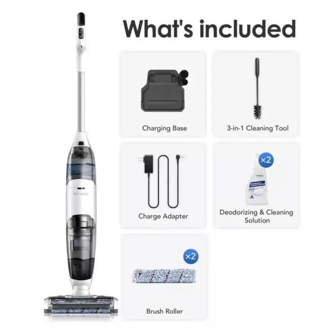 Tineco iFloor Complete Cordless Wireless Wet Dry Vacuum Cleaner Multi-Surface Smart Handheld Floor Washer 6
