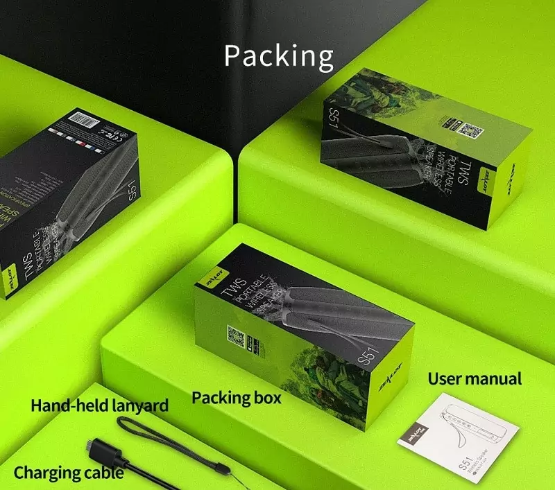 ZEALOT Powerful Bluetooth Speaker Bass Wireless Portable Subwoofer Waterproof Sound Box Support TF, TWS, USB Flash Drive 6