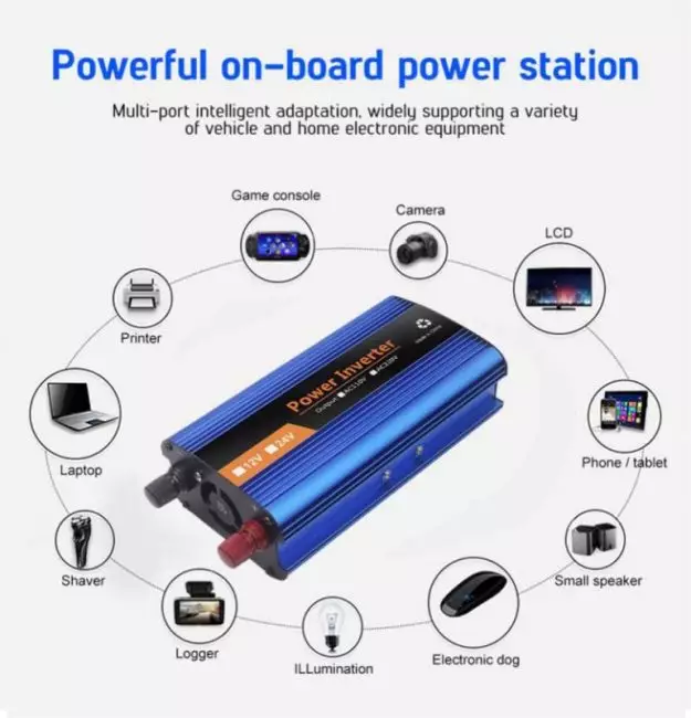 inverter 12v 220v pure sinus 6000W 4000W Pure Sine Wave Car Inverter Power Inverter DC12V To AC 220V Socket Converter for Car 5