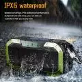 AM/FM Emergency Radio Solar Powered Hand Crank Radio with LED Flashlight 5000mAh Power Bank Phone Charger Bluetooth 5.0 Speaker 2