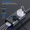 NEW 200W Car Inverter 12V DC To 110V AC Power Converter LED Display 4 USB Port Pure Sine Wave Fast Charging Car Inverter Charger 3