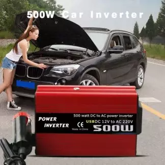 Brand 500W DC to AC Power Converter DC 12V to 220V 110V AC Car Inverter Automatic Transformer With Dual USB Car Charger Adapter 1