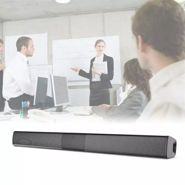 YOUXIU 20W Sound Bar Wireless Bluetooth Speakers Hifi Stereo Home Theater TV Soundbass Surround Sound Dual Subwoofers for TV PC 5