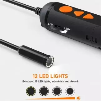 12MP Endoscope Camera Wireless Borescope Auto Focus WiFi Endoscope 5X Zoom IP67 Underwater Camera For Android iOS Tablet Huawei 18