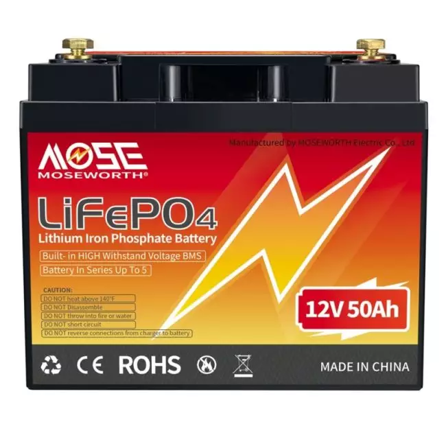 New 12V 24V 25 50 60 100 200 Lifepo4 Deep Cycle Trolling Motor Battery Built-in BMS for RV Marine Golf Cart Solar Power Storage 4