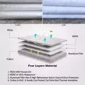 Kayme Multi-Layer Full Car Cover Waterproof All Weather With Zipper Cotton, Outdoor Rain Snow Sun uv Protection Fit Sedan Suv 2