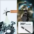 5.5MM/8.5MM 5.0MP 180 Degree Steering Industrial Borescope Endoscope Cars Inspection Camera With 6 LED for iPhone Android PC 4