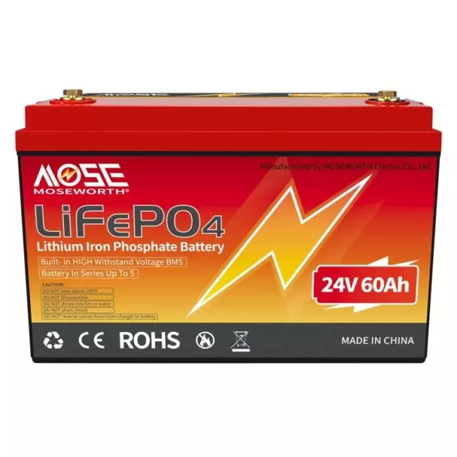 New 12V 24V 25 50 60 100 200 Lifepo4 Deep Cycle Trolling Motor Battery Built-in BMS for RV Marine Golf Cart Solar Power Storage 6