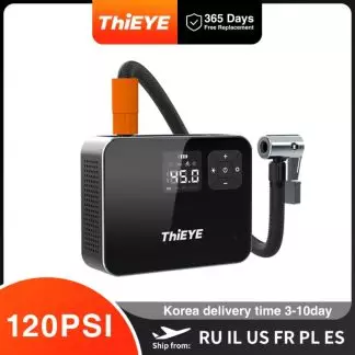 THiEYE Air Compressor Pump Digital Tyre Inflator For Bike Ball Car Cordless Electric Pump with Metal Housing 1