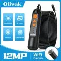 12MP Endoscope Camera Wireless Borescope Auto Focus WiFi Endoscope 5X Zoom IP67 Underwater Camera For Android iOS Tablet Huawei 1