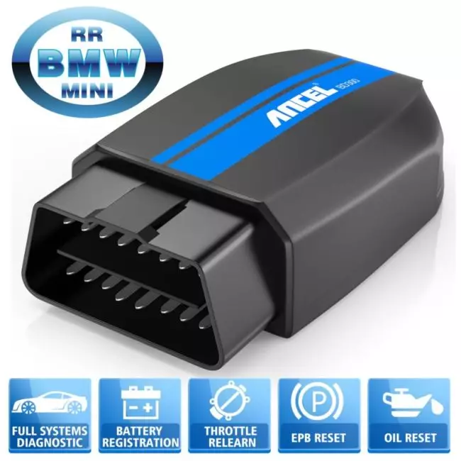 ANCEL BD300 OBD2 Scanner Full System Car Diagnostic Tools Injector Coding SRS ABS SAS Reset OBD2 Automotive Scanner for BWM 1