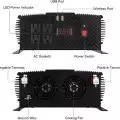 AC DC power inverter,   12v,   with built-in cooling fan for over-heat protection