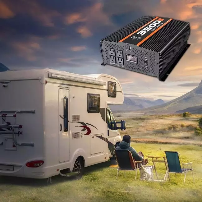 5500 Watt power inverter, 12v, ideal for off-grid solar systems and power outages