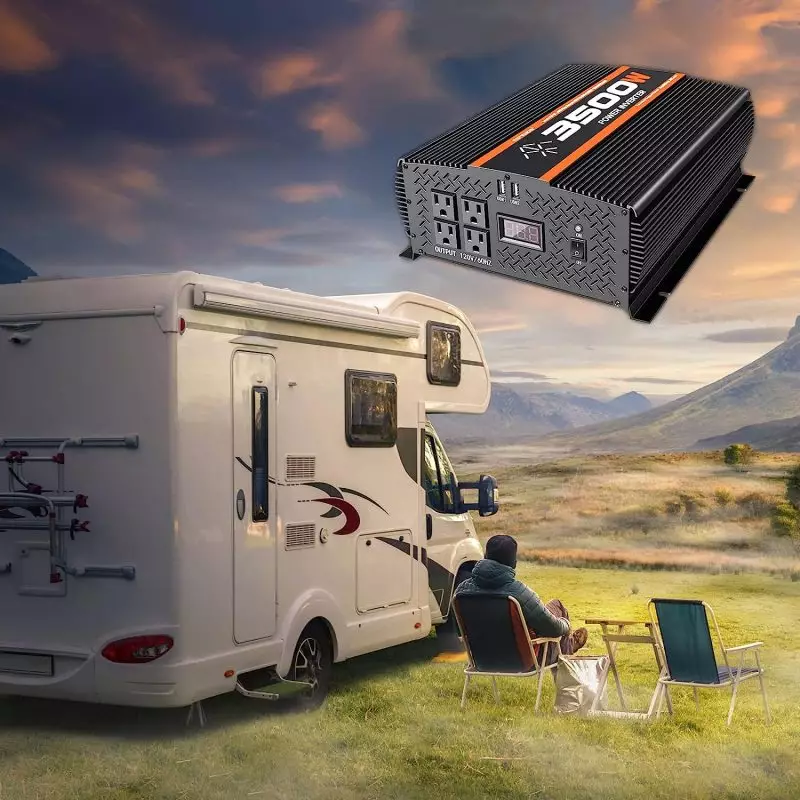 5500 Watt power inverter, 12v, ideal for off-grid solar systems and power outages