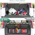 Hanging Car Organizer Trunk Foldable Cargo Storage by Oasser