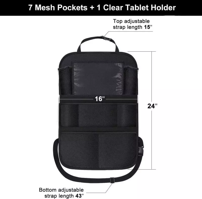 ONE PIX Backseat Car Organizer for kids with easy installation feature
