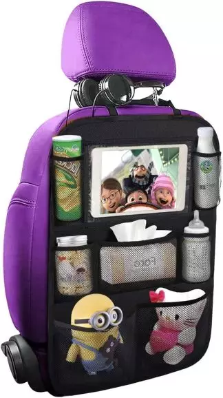 ONE PIX Backseat Car Organizer with 8 large elastic pockets for storage