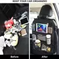Multifunctional ONE PIX Backseat Car Organizer acting as a back seat protector