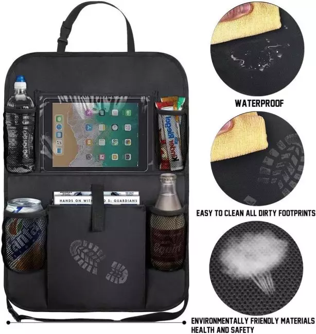 AXELECT Car Backseat Organizer, ideal travel accessory for kids and parents