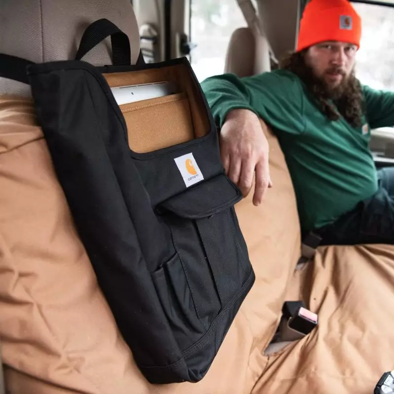Carhartt Car Organizer with dimensions of 10 inches x 15.5 inches x 3 inches, weighing .94 pound