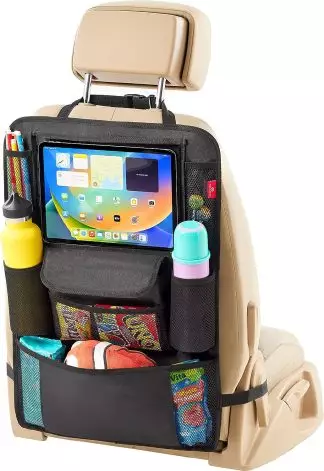 Helteko Car Seat Organizer with extended tablet holder