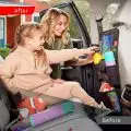 Waterproof back seat protector kick mats by Helteko