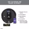 Complete set of Shark AV993 IQ Robot Vacuum with charging dock,   side brushes,   filter,   and boundary strips